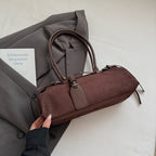 Stylish Long Lock Solid Color Elegant Shape Underarm Bag