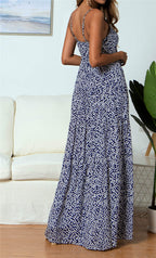Trooper Floral Tie Strap Midi Dress FINAL