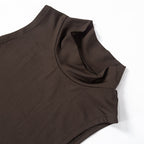 Esme High Neck Ruched Wrap Dress