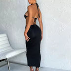 Roxanne Halter Cut-Out Maxi Dress