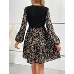 Rita Effortless Women's Floral Dress with Ruffle Hem Elevated Occasion Wear