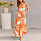 Eugenia Timeless Lapa Color Block Maxi Dress Boutique Collection