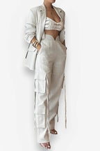 Street cargo pants Suit