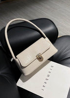 Croc-Embossed Mini Shoulder Bag