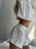 Reilly Floral Cardigan Shorts Set