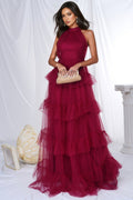 Vira Red Strapless Maxi Dress