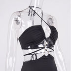 Shirley Strappy Cut-Out Midi Dress