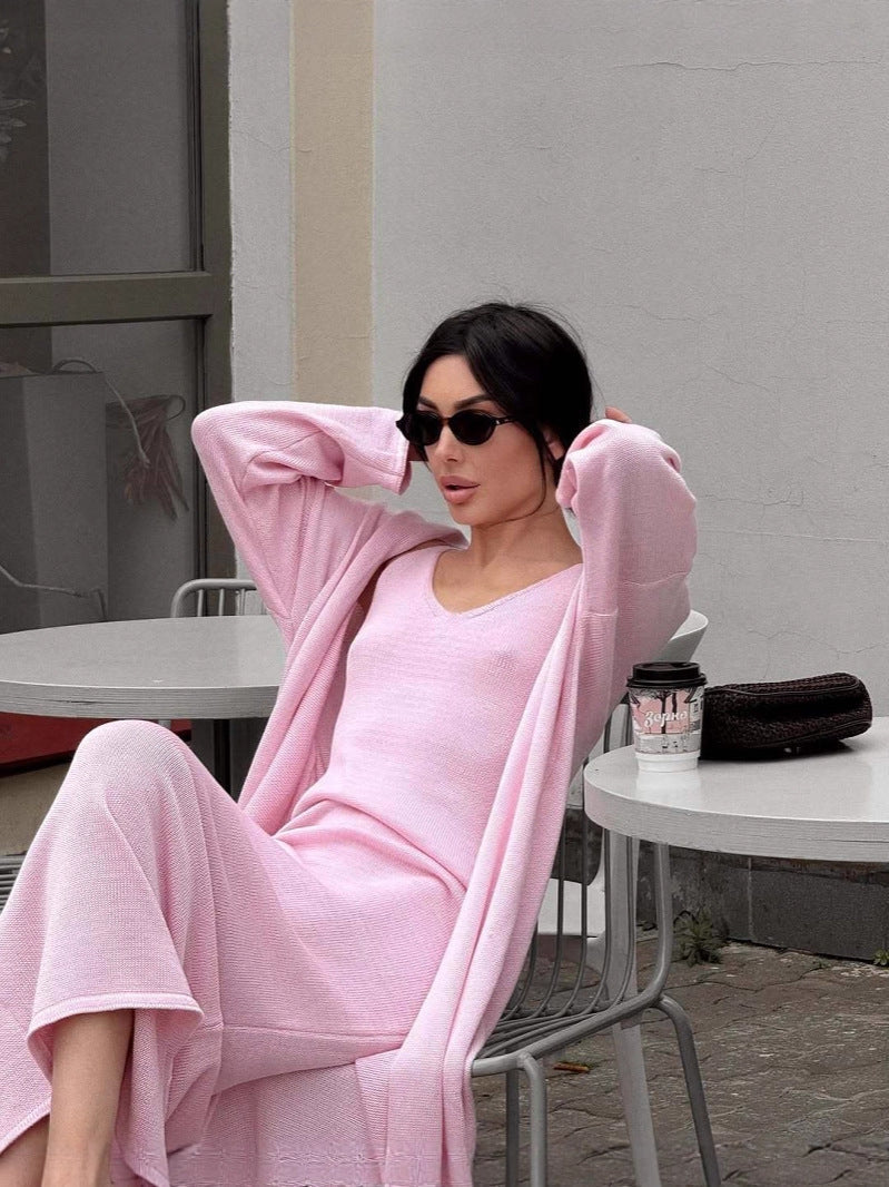 Fall Casual Knit Two Piece Set