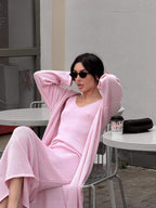 Fall Casual Knit Two Piece Set