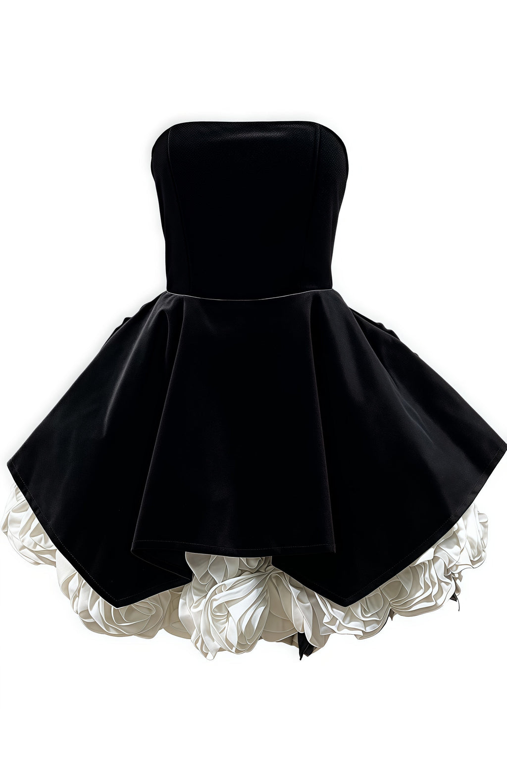 Anira Sleeveless 3D Floral Mini Dress