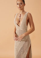 Isla - Handcrafted Crochet Maxi Dress