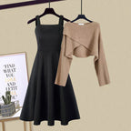 Hilda Premium Dress and Sweater Set Chic Silhouette Collection