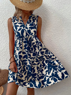 Julieta Effortless Women's a Line Sleeveless Summer Dress with V Neck Design Chic Silhouette Collection