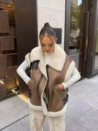 Neda Fur Vest Coat