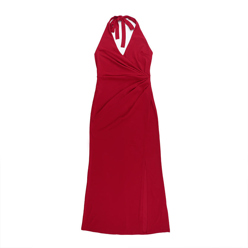 Ritter Slit Dress Red
