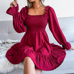 Starts With Love Smocked Dress Wine FINAL