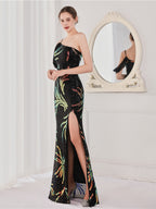 Sequin long party evening dress