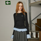 Fake Two-piece Long Sleeve T-shirt