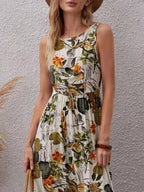 Lester Floral Smocked Midi Dress