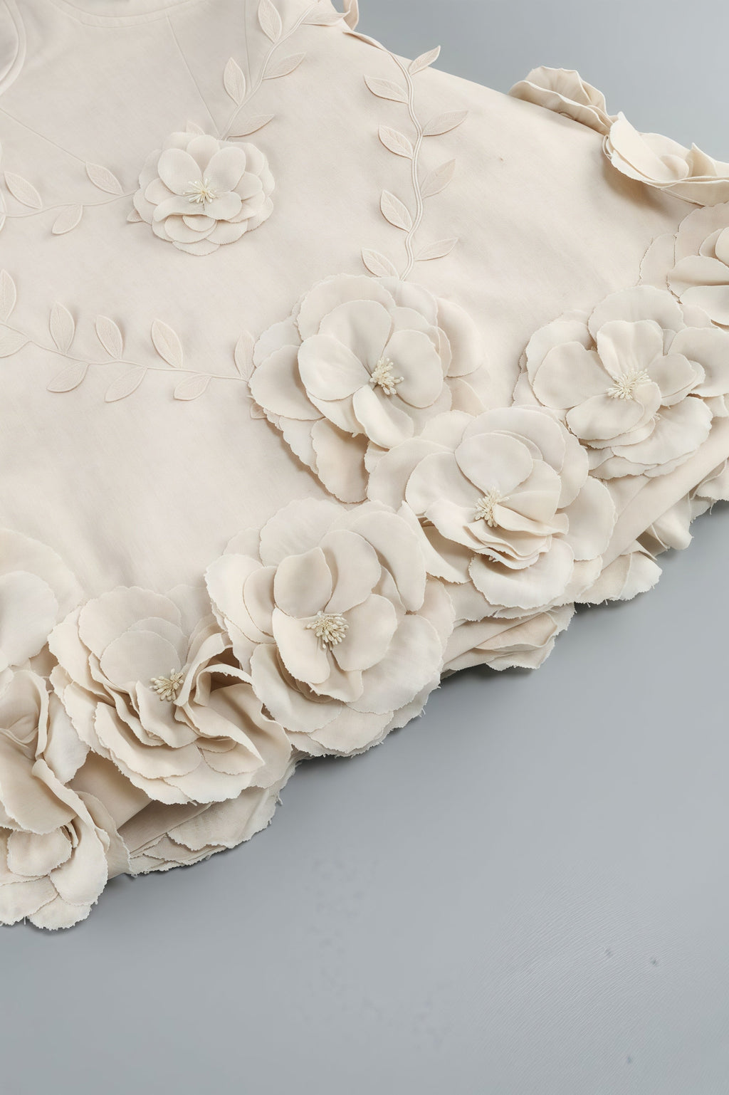 Freyae 3D Floral Puffy Mini Dress