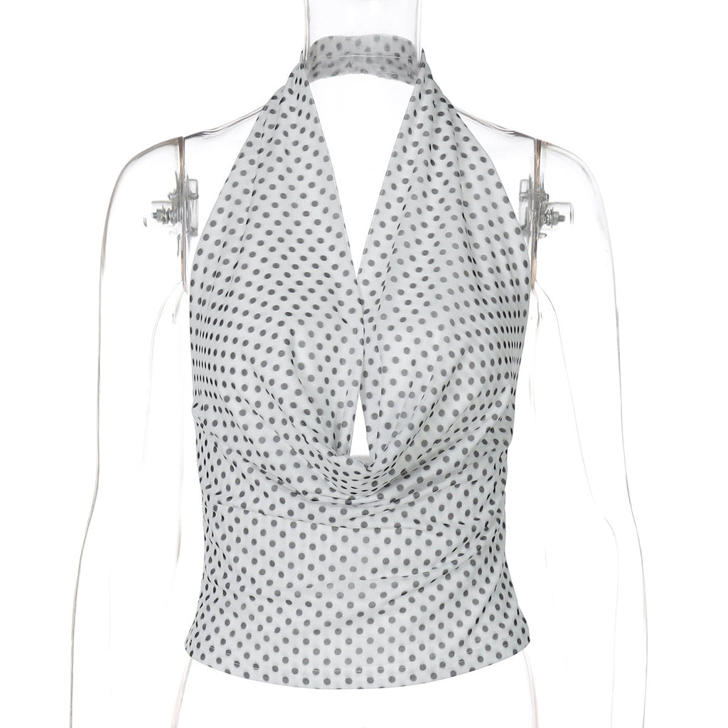 Joan Polka Dot Halter Top