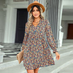 Rainstone Floral Ruffle Tie Dress FINAL