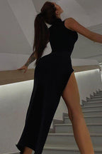 Mid-length open leg Dress