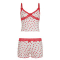 Ciera Heart Print Lace Short Set