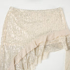 Joseline Sequined Ruffled Mini Skirt