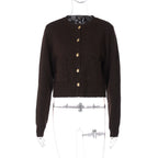 Jennah Coffee Knit Cardigan