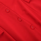 Carnes Midi Dress Red