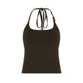 Novalee Beaded Halter Crop Top