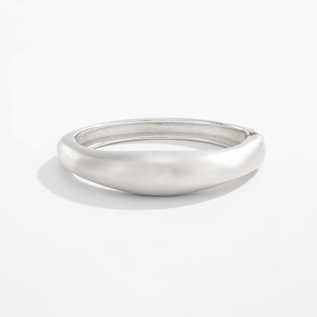 Versatile Matte Coil Bangle Bracelet