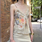 Elodie Lace-Trim Floral Top