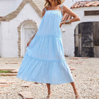 Tru Tiered Ruffle Maxi Dress Powder Blue FINAL