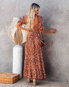 Anella Smocked Floral Maxi Dress