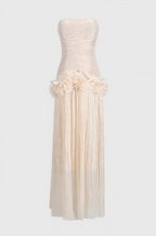 Wilfred Sheath Wood Earring Maxi Dress
