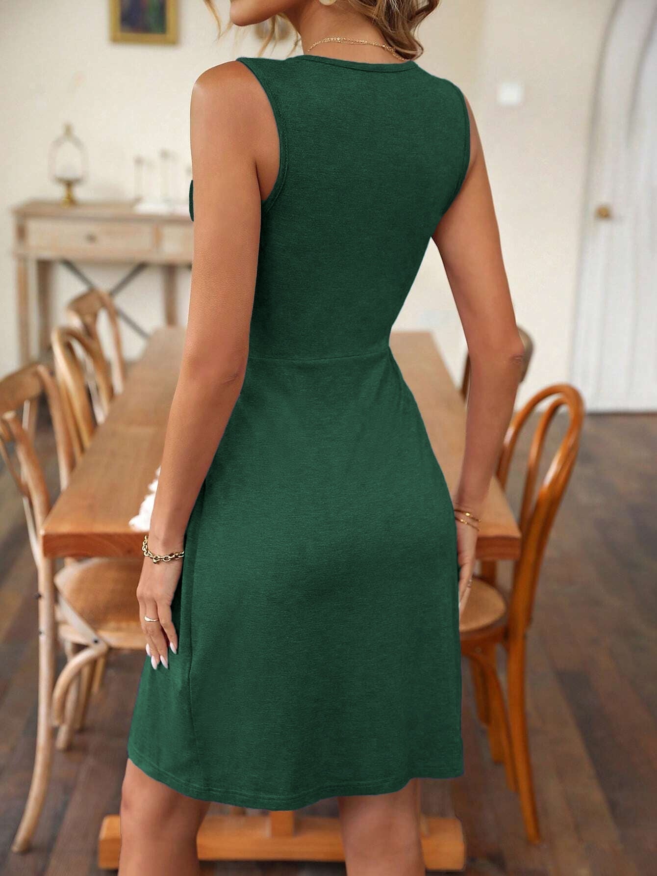 Zaira Timeless Sleeveless Dress Chic Silhouette Collection