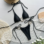 April Gold Detail Bikini Set
