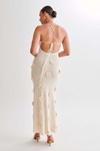 Natalie Floral Embellished Maxi Dress