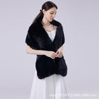 Bridal Wedding Fauxfur Dress Long Winter Scarf