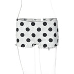 Polka Dot Mesh Two-Piece Short Set