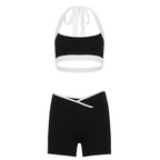 Kenda Contrast Halter Short Set
