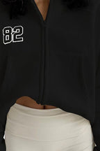 Street oversize style embroidered hoodie