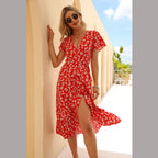 Sitara Floral Bardot Wrap Maxi Dress FINAL