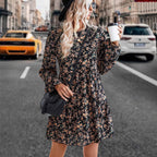 Maribel Premium Women's Blouse Dress with a Fine Floral Pattern and a Flattering Cut Boutique Collection