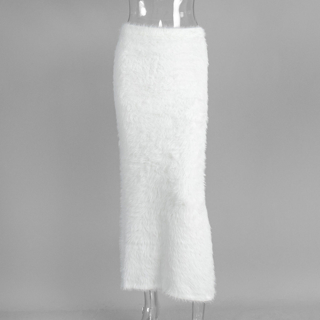 Isadora Faux Fur Maxi Skirt