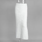 Isadora Faux Fur Maxi Skirt