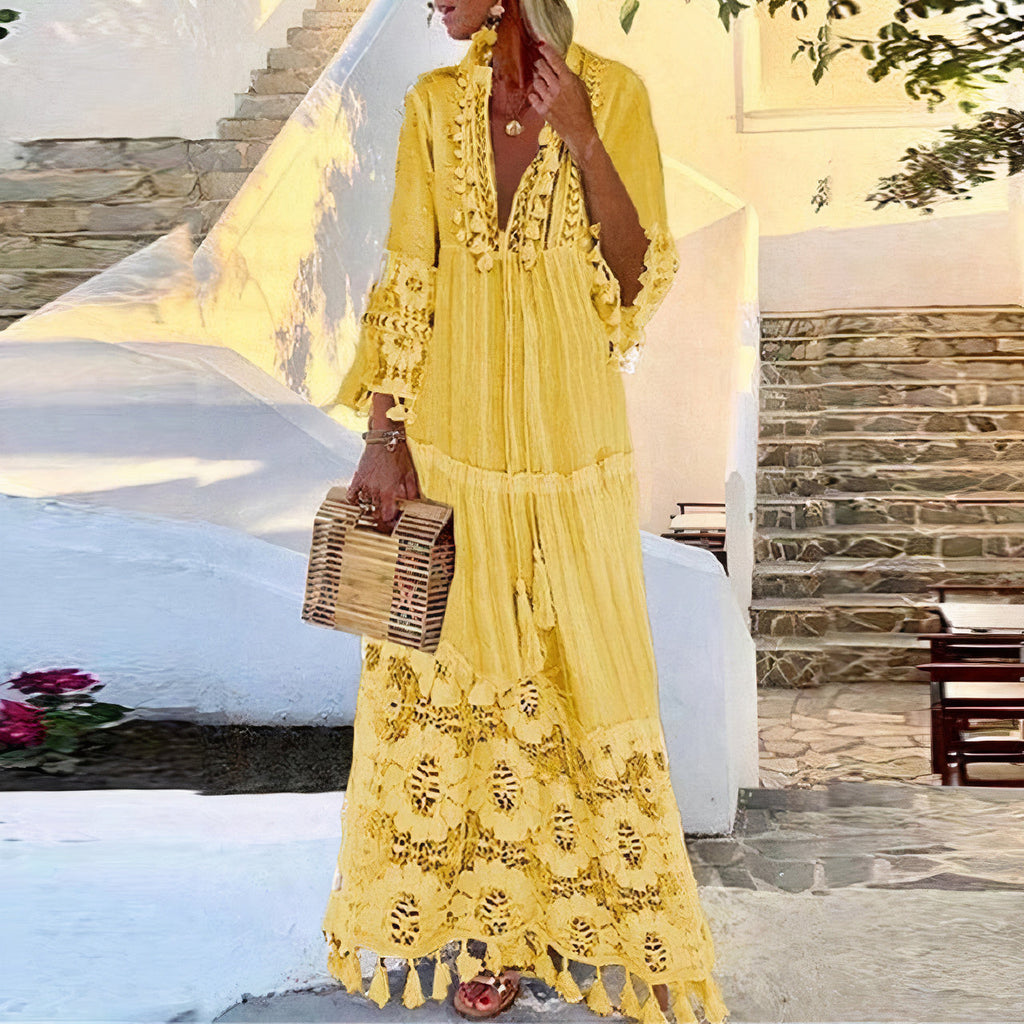 Felicidad Aesthetic Stylish Summer Dress Evening Wear Edit