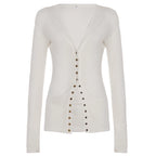 Saachi Button-Up Knit Top